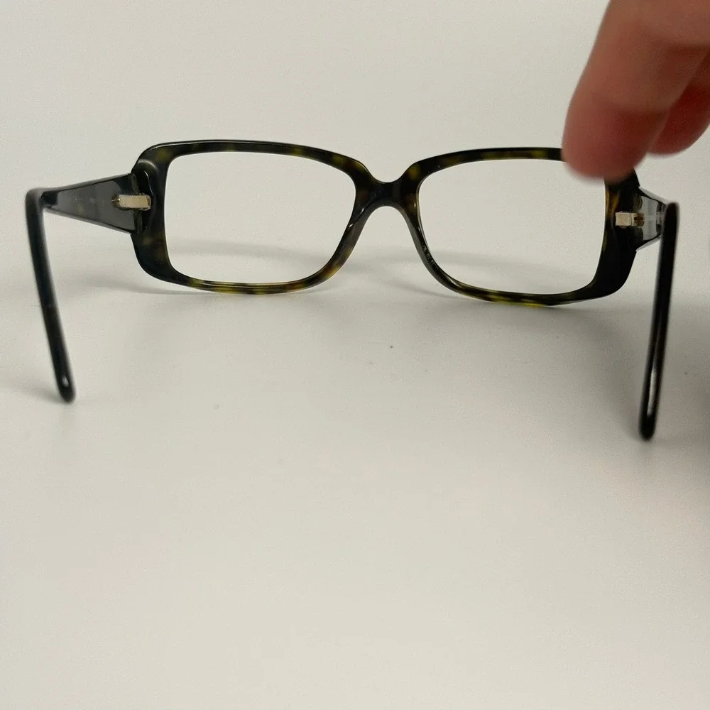 Dolce & Gabbana DG4013 B Tortoise Shell Crystal Logo Eyeglass Frames Italy 55-16
